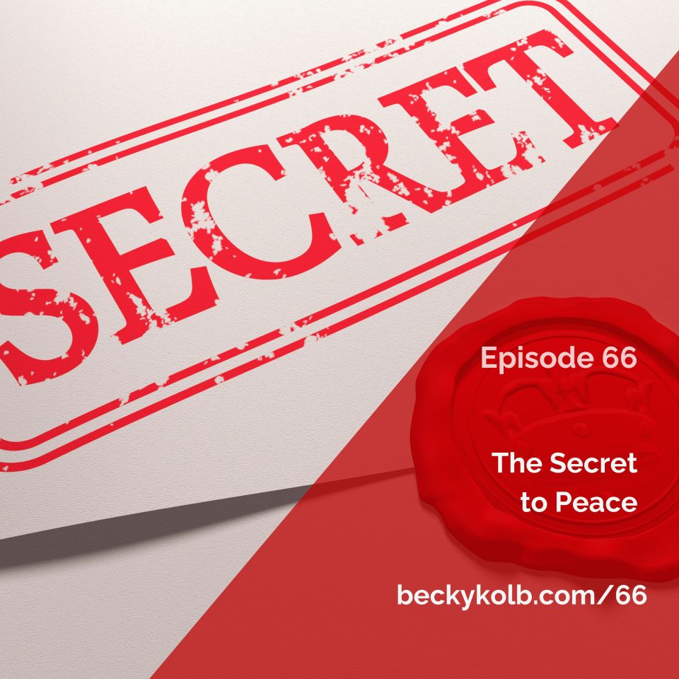 The Secret to Peace in Estrangement